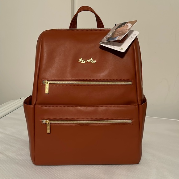 NWT Itzy Ritzy Cognac Eras Backpack - Picture 1 of 6